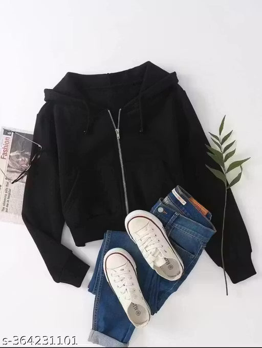 Women’s crop hoodie Casual wear Soft fabric Relaxed fit Cropped length High-waisted Cozy hood Adjustable